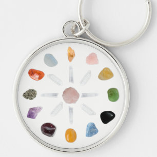 *~* Chakra Crystal Energy Gemstone Sleutelhanger
