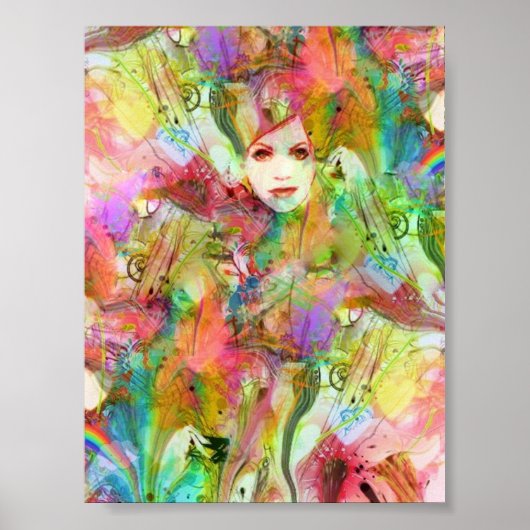 Chakra Dance Meditation Art Print (Voorkant)