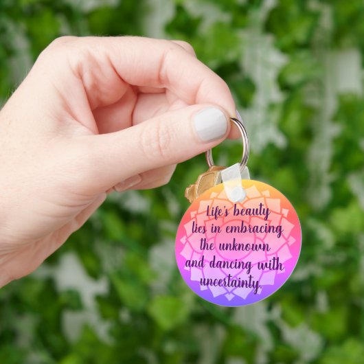 Chakra Design Inspirerend Quote M Sleutelhanger (Hand)