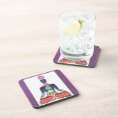 CHAKRA diagram Yoga Meditation Peace NVN630 FUN Bier Onderzetter (Rechterzijde)