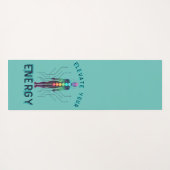 Chakra Energie Alignment Y2K Neon Circuit Board Yogamat (Achterkant (horizontaal))