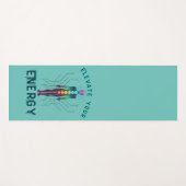 Chakra Energie Alignment Y2K Neon Circuit Board Yogamat (Voorkant (horizontaal))