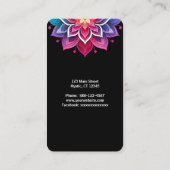 Chakra-energiepunten Visitekaartje (Achterkant)