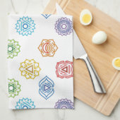 Chakra Energy Kitchen Towel Theedoek (Quarter Fold)