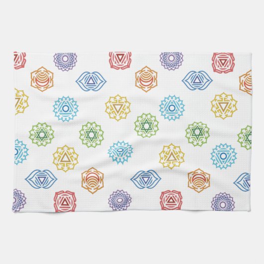 Chakra Energy Kitchen Towel Theedoek (Horizontaal)