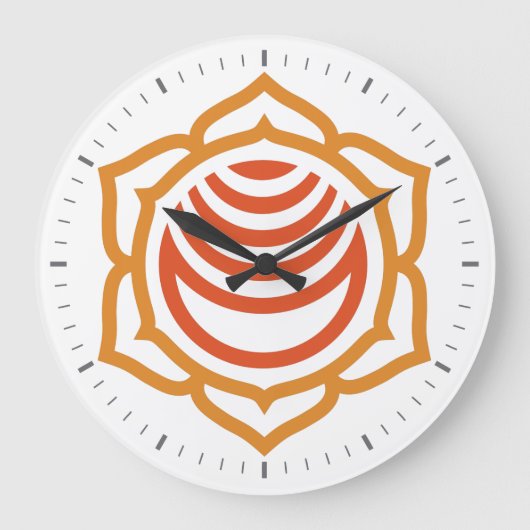 Chakra Energy Wall Clock Grote Klok (Voorkant)
