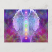 chakra, engel, genezer, genezing van god, engelen, briefkaart (Voorkant)