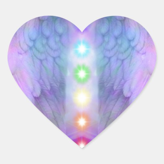 chakra, engel, genezer, genezing van god, engelen, hart sticker (Voorkant)