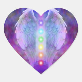 chakra, engel, genezer, genezing van god, engelen, hart sticker