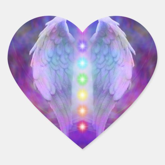 chakra, engel, genezer, genezing van god, engelen, hart sticker (Voorkant)