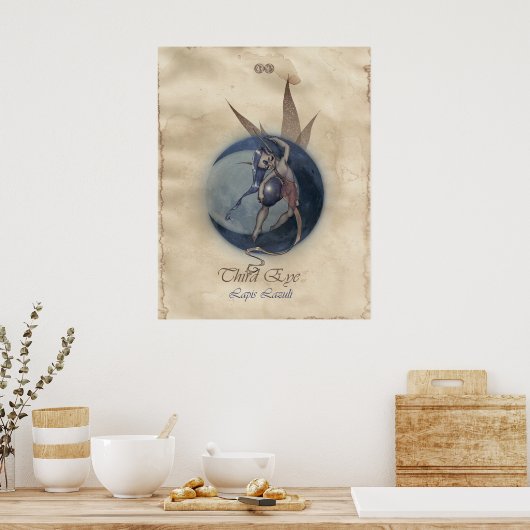 CHAKRA FAE - DERDE OGEN POSTER (Keuken)