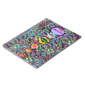 Chakra Floral Dreamweaver Colorful Unusual Mystica Notitieboek (Linkerzijde)