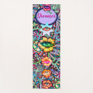 Chakra Floral Dreamweaver Colorful Unusual Mystica Yogamat