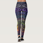 Chakra Flower Design Print Leggings (Achterkant)