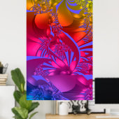 Chakra Flowers Poster (Thuiskantoor)
