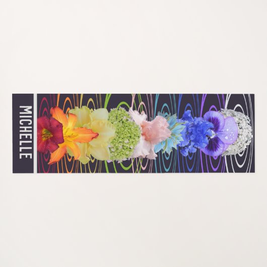 Chakra Flowers Yoga Mat (Achterkant (horizontaal))