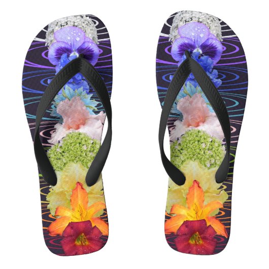 Chakra Flowers Zen Meditation Teenslippers (Voetbed)