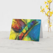 Chakra Flutterbys energetisch wenskaart Kaart (Gele Bloem)