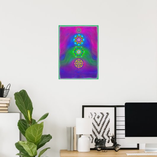 chakra gems poster (Thuiskantoor)