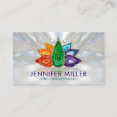 Chakra Geodes Lotus - Crystal Healing Visitekaartje (Voorkant)