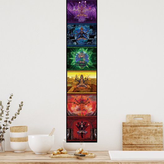 Chakra Goddesses Banner 2e editie Poster (Keuken)