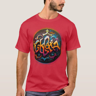 Chakra Graffiti Ontwerp T-shirt