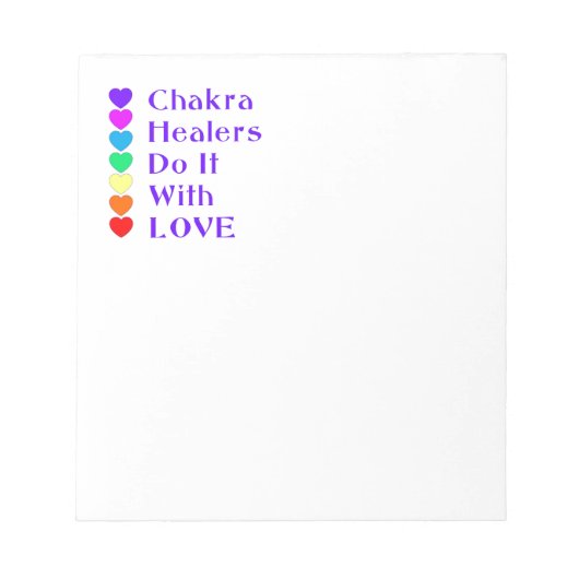 Chakra Healers doen het met liefde Notitieblok (Voorkant)