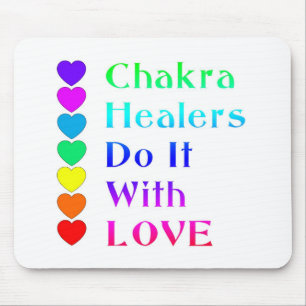 Chakra Healers doen het met liefde voor regenboogk Muismat