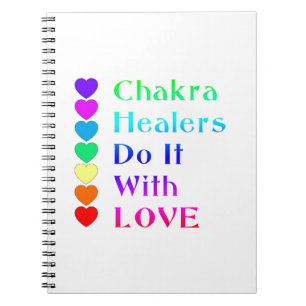 Chakra Healers doen het met liefde voor regenboogk Notitieboek