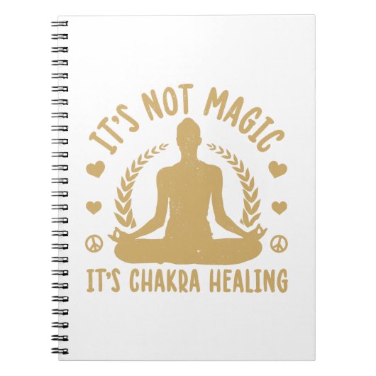 Chakra Healing Magic | Esoterische Yoga Gift Ideeë Notitieboek (Voorkant)