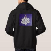 Chakra hooded black long sleeve zipper Sweat-Shirt Hoodie (Achterkant)