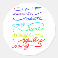 Chakra Inspirerend woorden Aangepaste sticker Deca