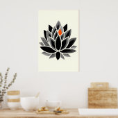 Chakra Kroon Kunstprint Minimaal Lotus Ontwerp Poster (Keuken)
