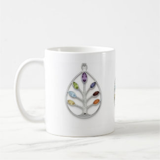 Chakra Levensboom Zilveren Hanger Koffiemok