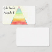 Chakra Lichtwerker Reiki Kleuren Visitekaartjes (Voorkant / Achterkant)