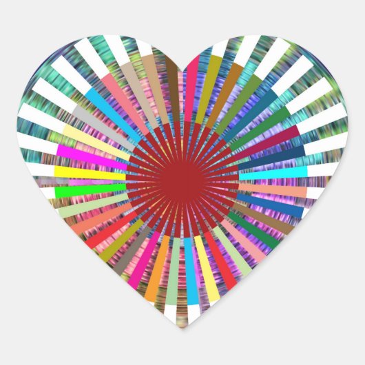 CHAKRA Light Source Meditation Hart Sticker (Voorkant)