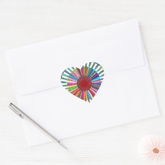 CHAKRA Light Source Meditation Hart Sticker (Envelop)