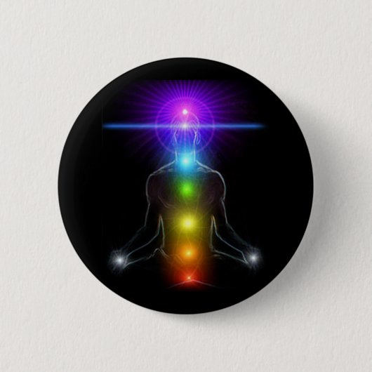 CHAKRA LIGHTS RONDE BUTTON 5,7 CM (Voorkant)