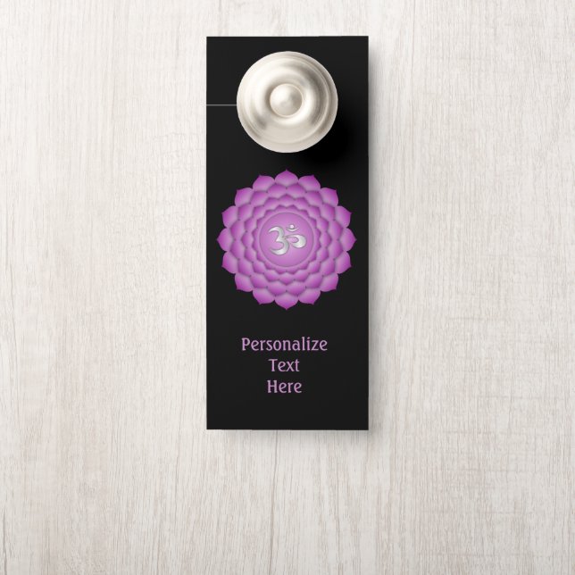 Chakra Lila Zen Meditatie Yoga Gepersonaliseerde K Deurhanger (Op knop)