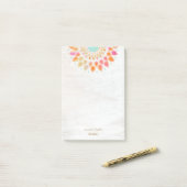 Chakra Lotus Flower Mandala Floral-Blocnote Post-it® Notes (Op bureau)