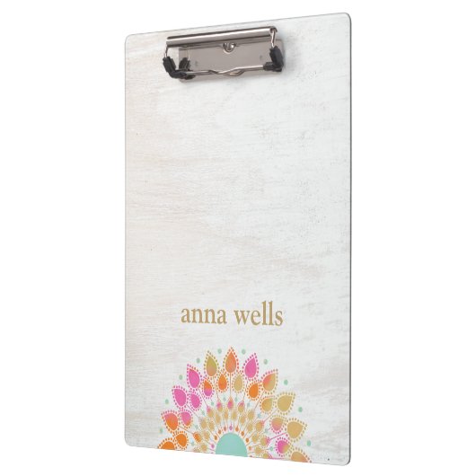 Chakra Lotus Flower Mandala Klembord (Links)