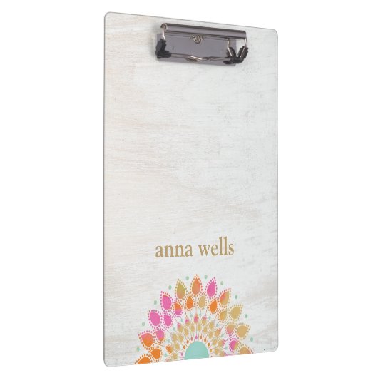 Chakra Lotus Flower Mandala Klembord (Rechts)