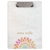 Chakra Lotus Flower Mandala Klembord (Voorkant)