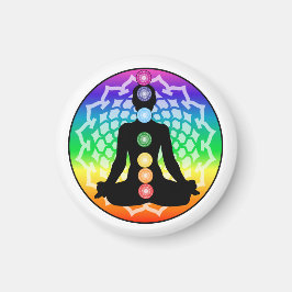 Chakra Lotus Magnet - Ronde Heilige Yoga Kunst