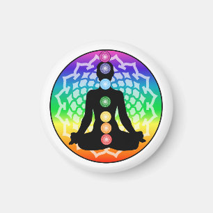 Chakra Lotus Magnet - Ronde Heilige Yoga Kunst