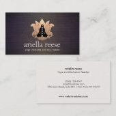 Chakra Lotus Yoga en de Instructeur van de Meditat Visitekaartje (Voorkant / Achterkant)