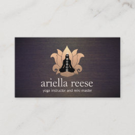 Chakra Lotus Yoga en de Instructeur van de Meditat Visitekaartje