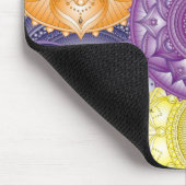 Chakra Mandala Collage Multi-Color Muismat (Hoek)