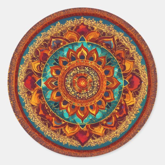 Chakra Mandala Harmony Sticker (Voorkant)