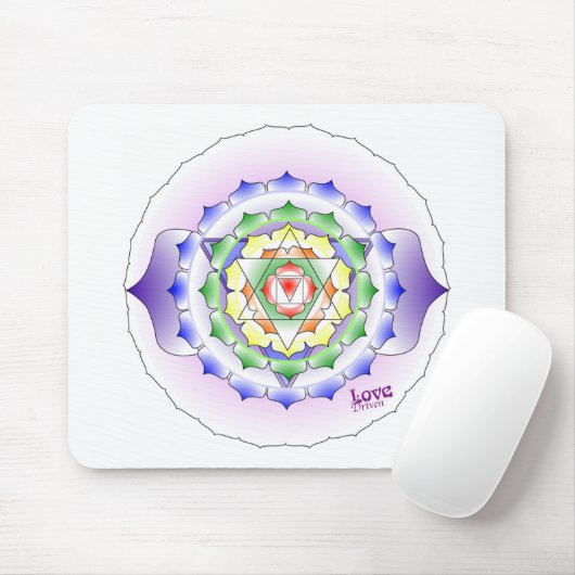 Chakra Mandala Mousepad Muismat (Met muis)